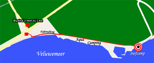 Wegbeschreibung von der Haltestelle Bremerbergweg